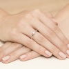 Pierścionek W0292 Diament Laboratoryjny 0,20ct różowe złoto