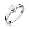 Pierścionek W0294 Diament Laboratoryjny 0,20ct białe złoto