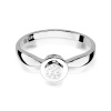 Pierścionek W0294 Diament Laboratoryjny 0,20ct białe złoto