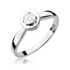 Pierścionek W0294 Diament Laboratoryjny 0,25ct białe złoto
