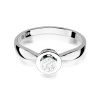 Pierścionek W0294 Diament Laboratoryjny 0,25ct białe złoto