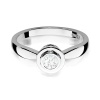Pierścionek W0294 Diament Laboratoryjny 0,30ct białe złoto