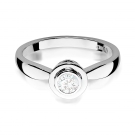 Pierścionek W0294 Diament Laboratoryjny 0,30ct białe złoto
