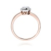 Pierścionek W0294 Diament Laboratoryjny 0,30ct różowe złoto
