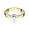 Pierścionek W0294 Diament Laboratoryjny 0,20ct żółte złoto