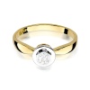 Pierścionek W0294 Diament Laboratoryjny 0,25ct żółte złoto