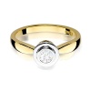 Pierścionek W0294 Diament Laboratoryjny 0,30ct żółte złoto
