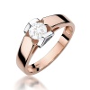 Pierścionek W0320 Diament Laboratoryjny 0,50ct różowe złoto
