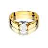 Pierścionek W0320 Diament Laboratoryjny 0,50ct żółte złoto