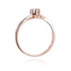 Pierścionek W0340B Diament Laboratoryjny 0,20ct różowe złoto