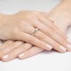 Pierścionek W0341 Diament Laboratoryjny 0,25ct białe złoto