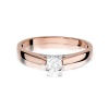 Pierścionek W0341 Diament Laboratoryjny 0,25ct różowe złoto