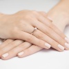 Pierścionek W0341 Diament Laboratoryjny 0,25ct różowe złoto