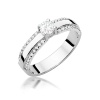 Pierścionek W0356 Diament Laboratoryjny 0,25ct białe złoto