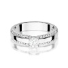Pierścionek W0356 Diament Laboratoryjny 0,25ct białe złoto