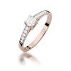 Pierścionek W0364 Diament Laboratoryjny 0,30ct różowe złoto