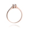 Pierścionek W0364 Diament Laboratoryjny 0,30ct różowe złoto