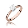 Pierścionek W0404 Diament Laboratoryjny 0,50ct różowe złoto