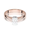 Pierścionek W0404 Diament Laboratoryjny 0,50ct różowe złoto