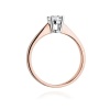 Pierścionek W0404 Diament Laboratoryjny 0,50ct różowe złoto