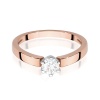 Pierścionek W0562 Diament Laboratoryjny 0,25ct różowe złoto