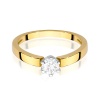 Pierścionek W0562 Diament Laboratoryjny 0,25ct żółte złoto