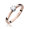 Pierścionek W0295 Diament Laboratoryjny 0,15ct różowe złoto