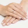 Pierścionek W0295 Diament Laboratoryjny 0,15ct różowe złoto