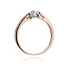 Pierścionek W0320 Diament Laboratoryjny 0,10ct różowe złoto