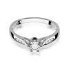 Pierścionek W0328 Diament Labortoryjny 0,08ct białe złoto