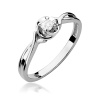 Pierścionek W0329 Diament Laboratoryjny 0,10ct białe złoto