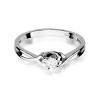Pierścionek W0329 Diament Laboratoryjny 0,10ct białe złoto