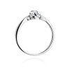 Pierścionek W0329 Diament Laboratoryjny 0,10ct białe złoto