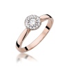 Pierścionek W0362 Diament Laboratoryjny 0,15ct różowe złoto
