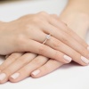 Pierścionek W0362 Diament Laboratoryjny 0,15ct różowe złoto