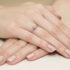 Pierścionek W0401 z diamentami laboratoryjnymi różowe złoto