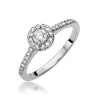 Pierścionek W0406 Diament Laboratoryjny 0,15ct białe złoto