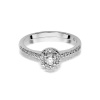 Pierścionek W0406 Diament Laboratoryjny 0,15ct białe złoto