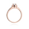Pierścionek W0406 Diament Laboratoryjny 0,15ct różowe złoto