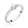 Pierścionek W0435 Diament Laboratoryjny 0,10ct białe złoto