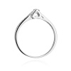 Pierścionek W0435 Diament Laboratoryjny 0,10ct białe złoto