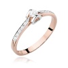 Pierścionek W0435 Diament Laboratoryjny 0,10ct różowe złoto