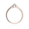Pierścionek W0435 Diament Laboratoryjny 0,10ct różowe złoto