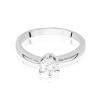 Pierścionek W0482 Diament Laboratoryjny 0,50ct białe złoto