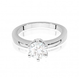Pierścionek W0482 Diament Laboratoryjny 0,70ct białe złoto