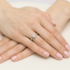 Pierścionek W0482 Diament Laboratoryjny 0,70ct białe złoto