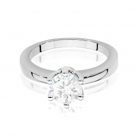 Pierścionek W0482 Diament Laboratoryjny 1,00ct białe złoto