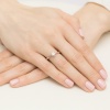 Pierścionek W0428 Diament Laboratoryjny 0,40ct różowe złoto