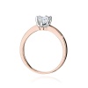 Pierścionek W0482 Diament Laboratoryjny 0,50ct różowe złoto