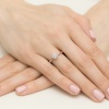 Pierścionek W0482 Diament Laboratoryjny 0,50ct różowe złoto
